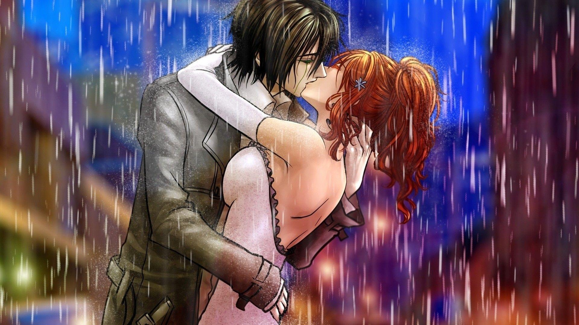 Sweet Kissing And Hugging Anime Wallpapers - Wallpaper Cave