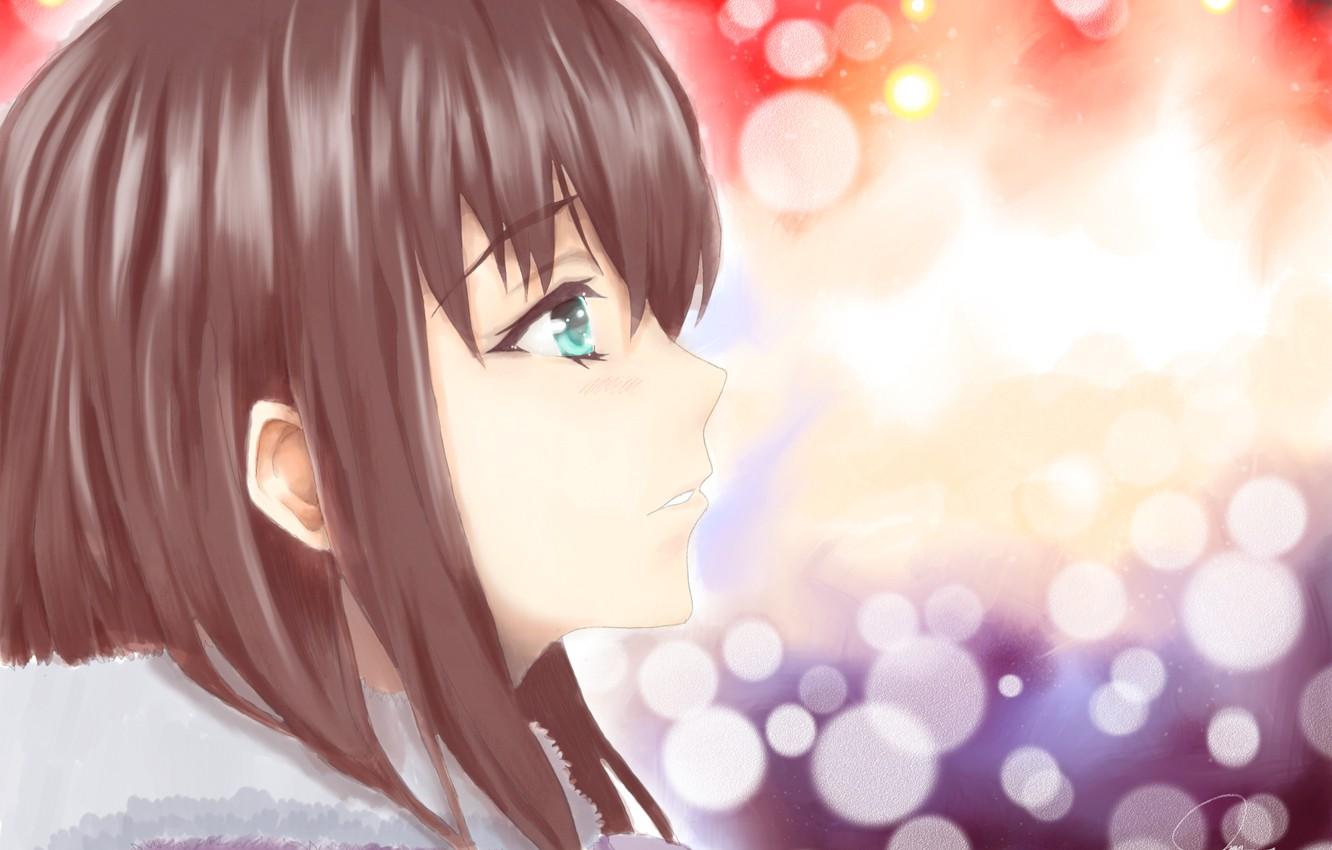 Wallpaper look, girl, background, Hina Tachibana image