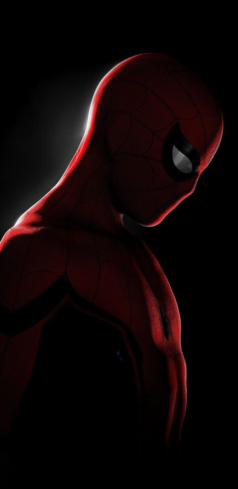 Spiderman In The Dark Lee Quotes Wallpaper iPhone