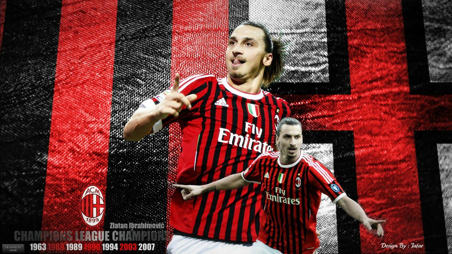 nice Zlatan Ibrahimovic AC Milan Wallpaper 2012