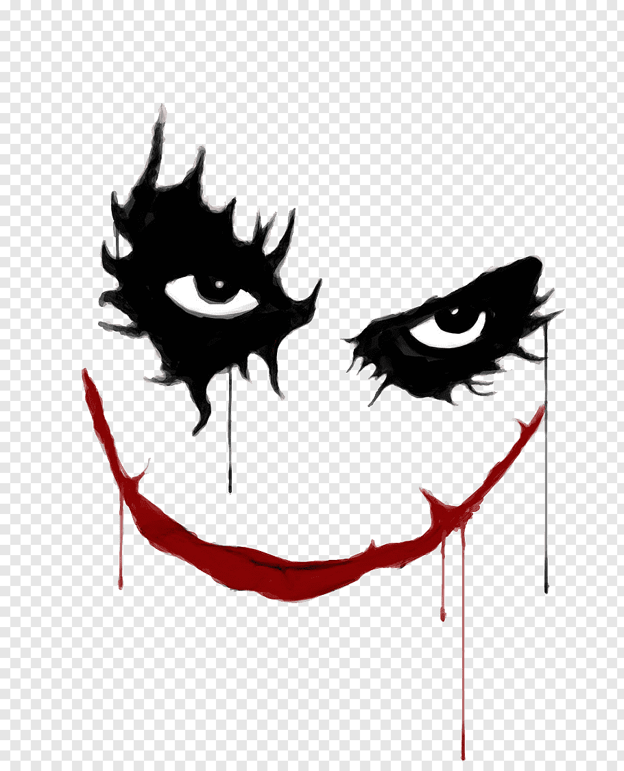 The Joker eye and mouth illustration, Joker Harley Quinn