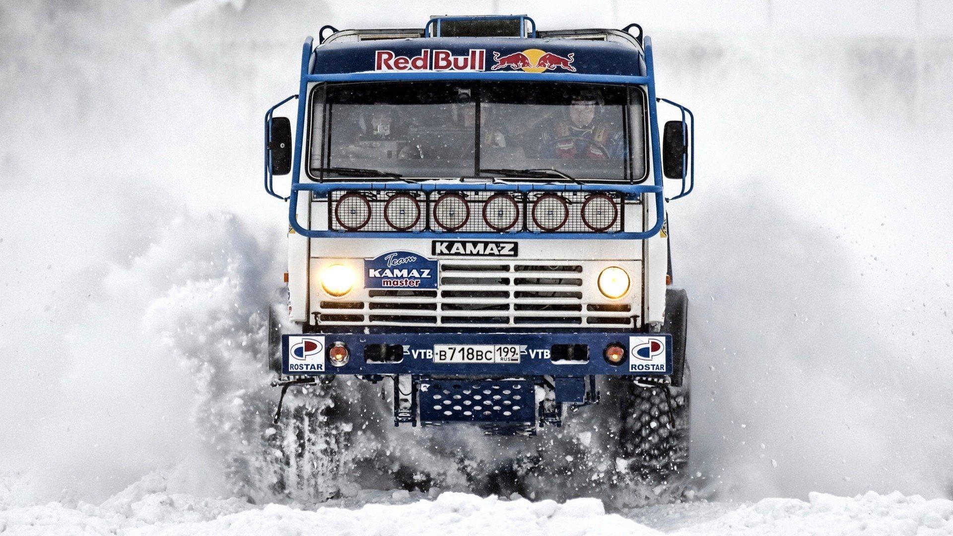 trucks snow kamaz wallpaper and background JPG 392
