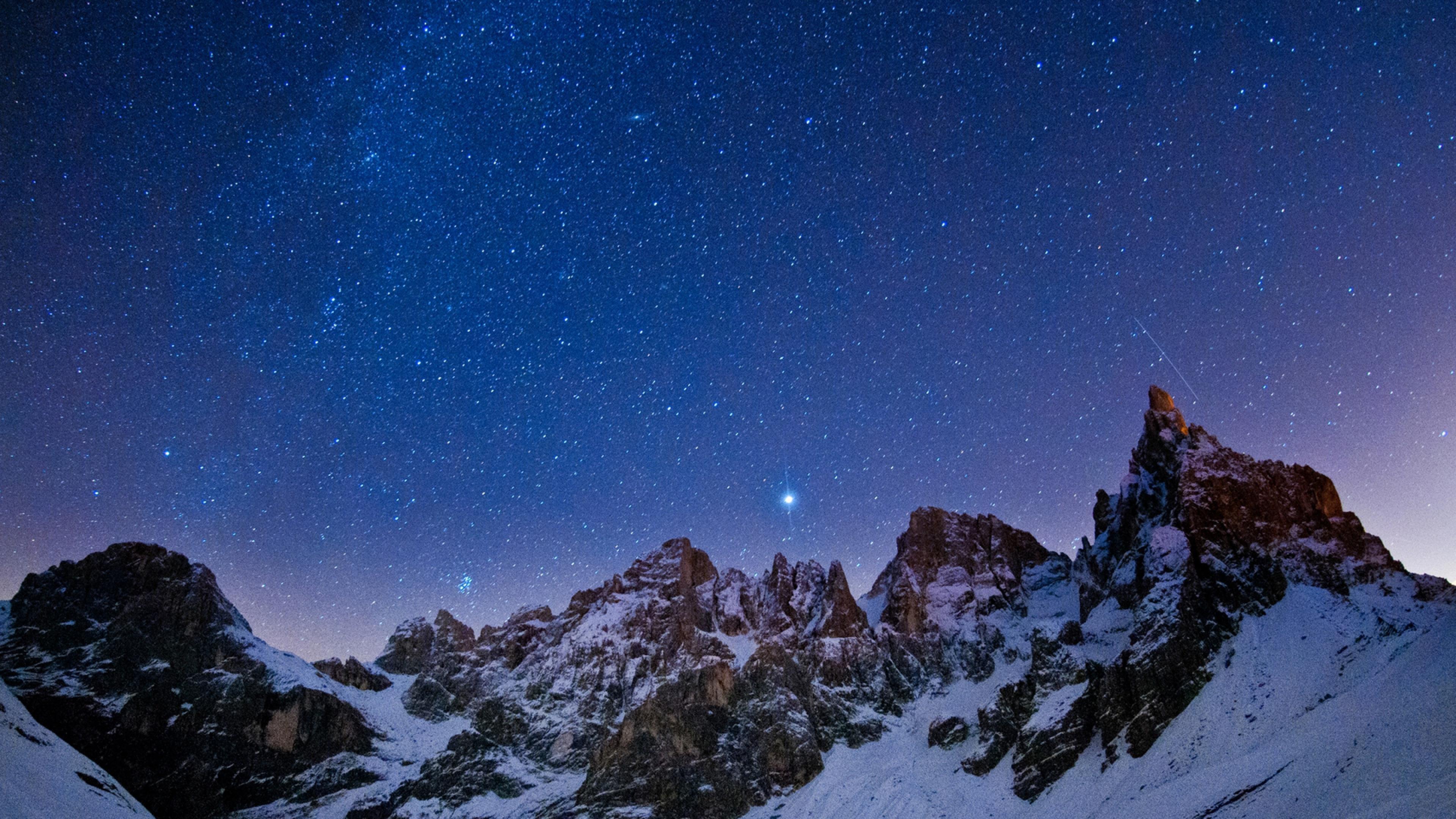 Free download Sky Night Stars Light Winter Wallpaper