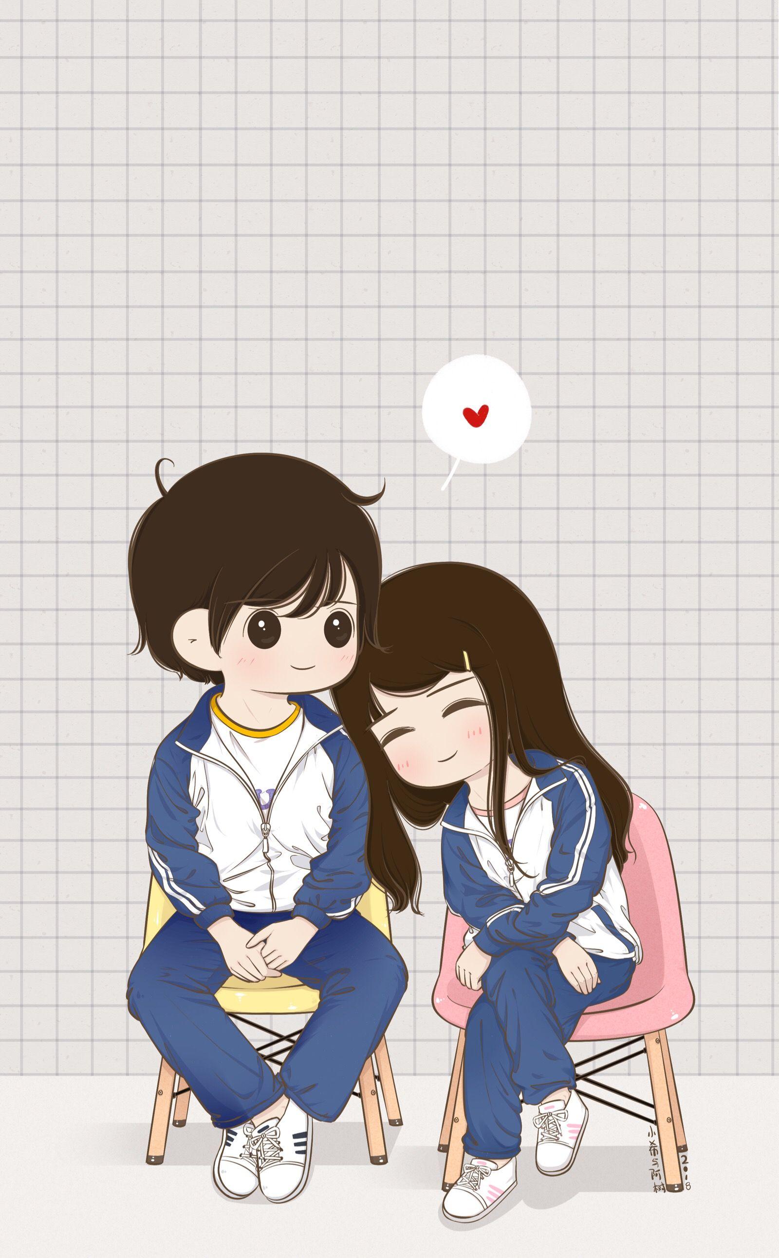 Anime Cartoon Couple Wallpaper