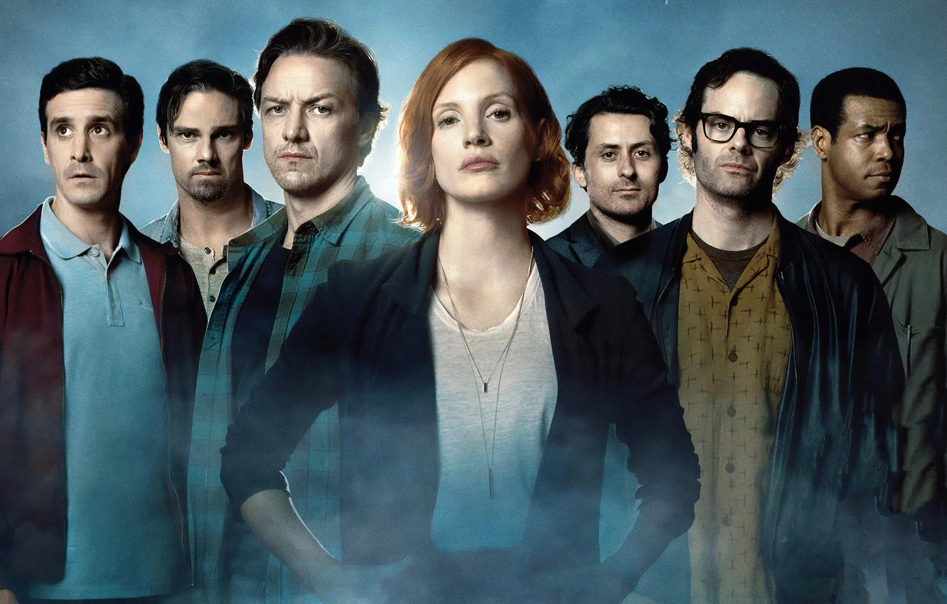 Wallpaper James McAvoy, James McAvoy, Jessica Chastain