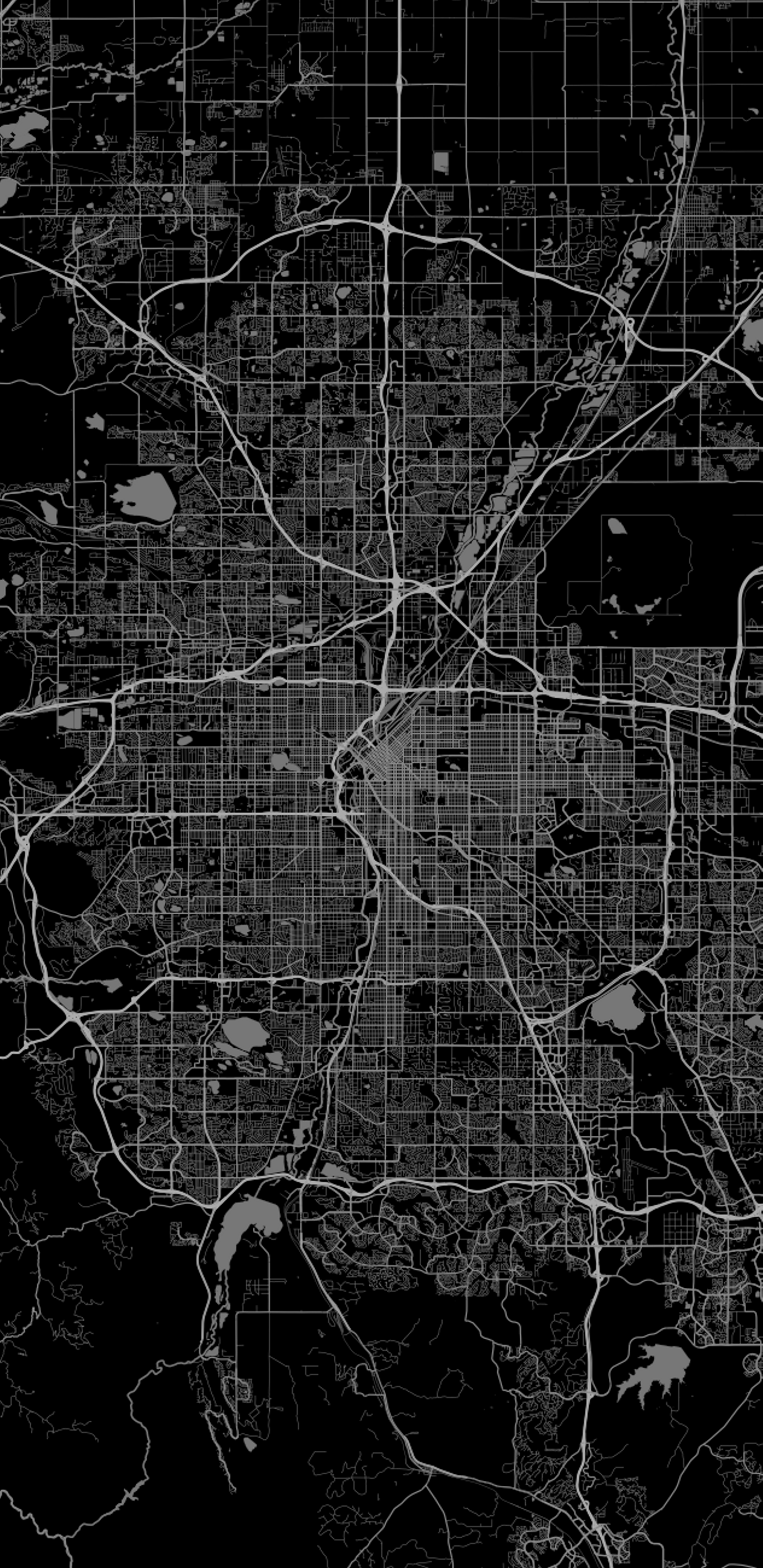Denver map cell phone wallpaper