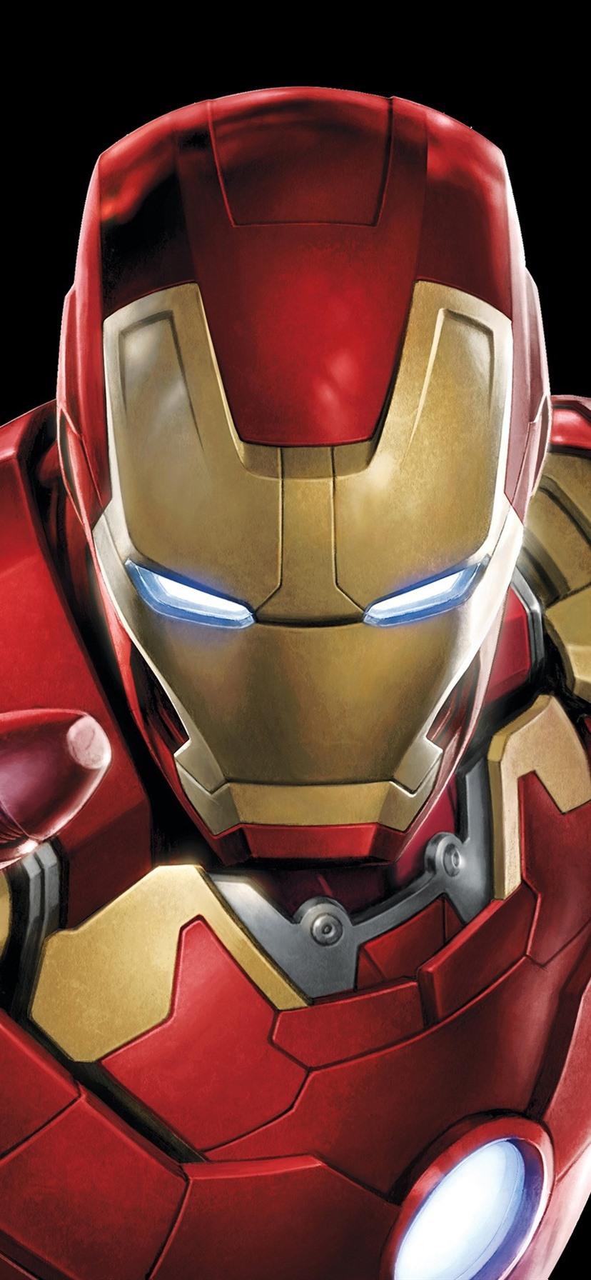 Iron Man, hands, superhero, black backgrounds 828x1792 iPhone 11/XR