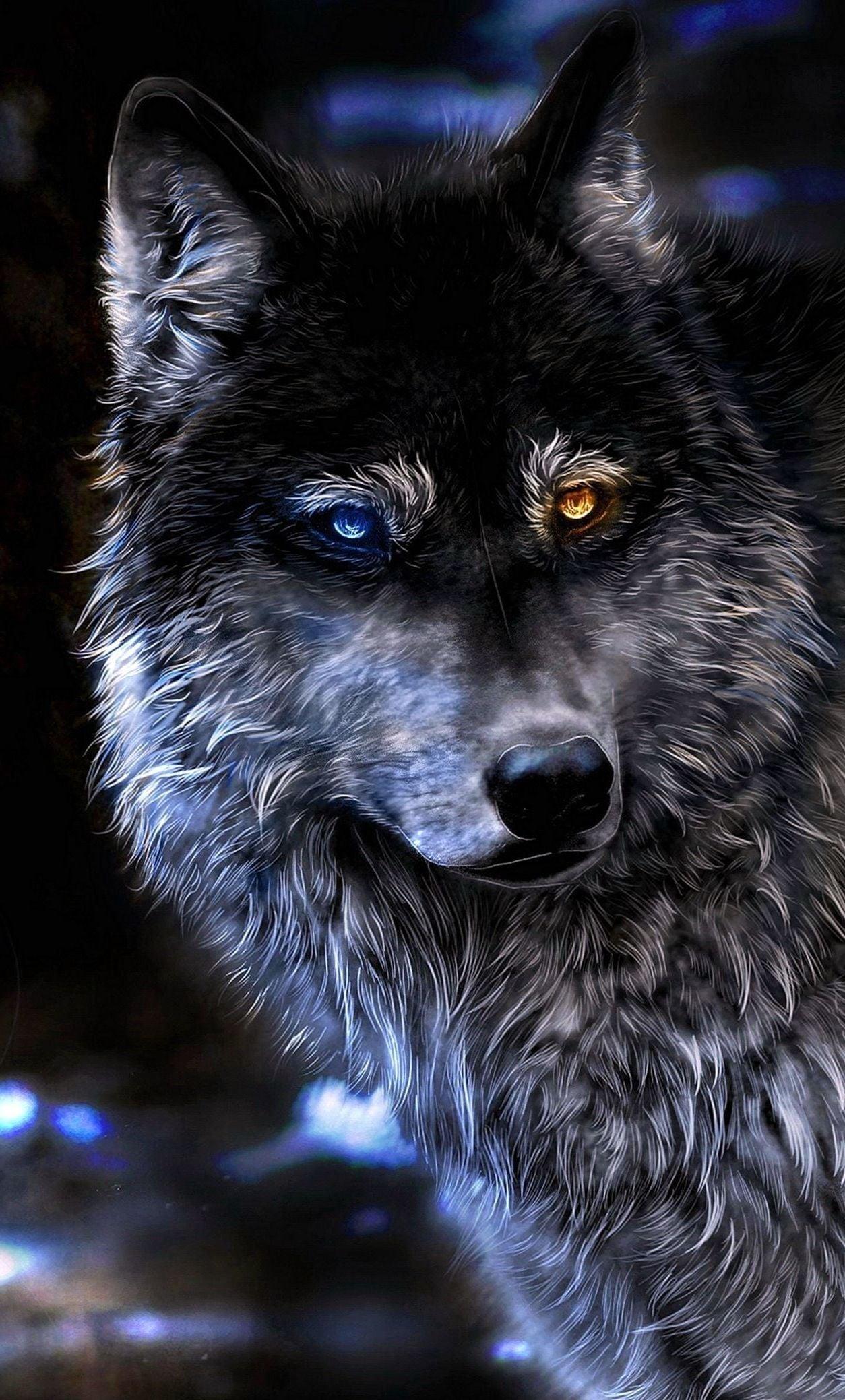 Angry Wolf Wallpaper 4K iPhone