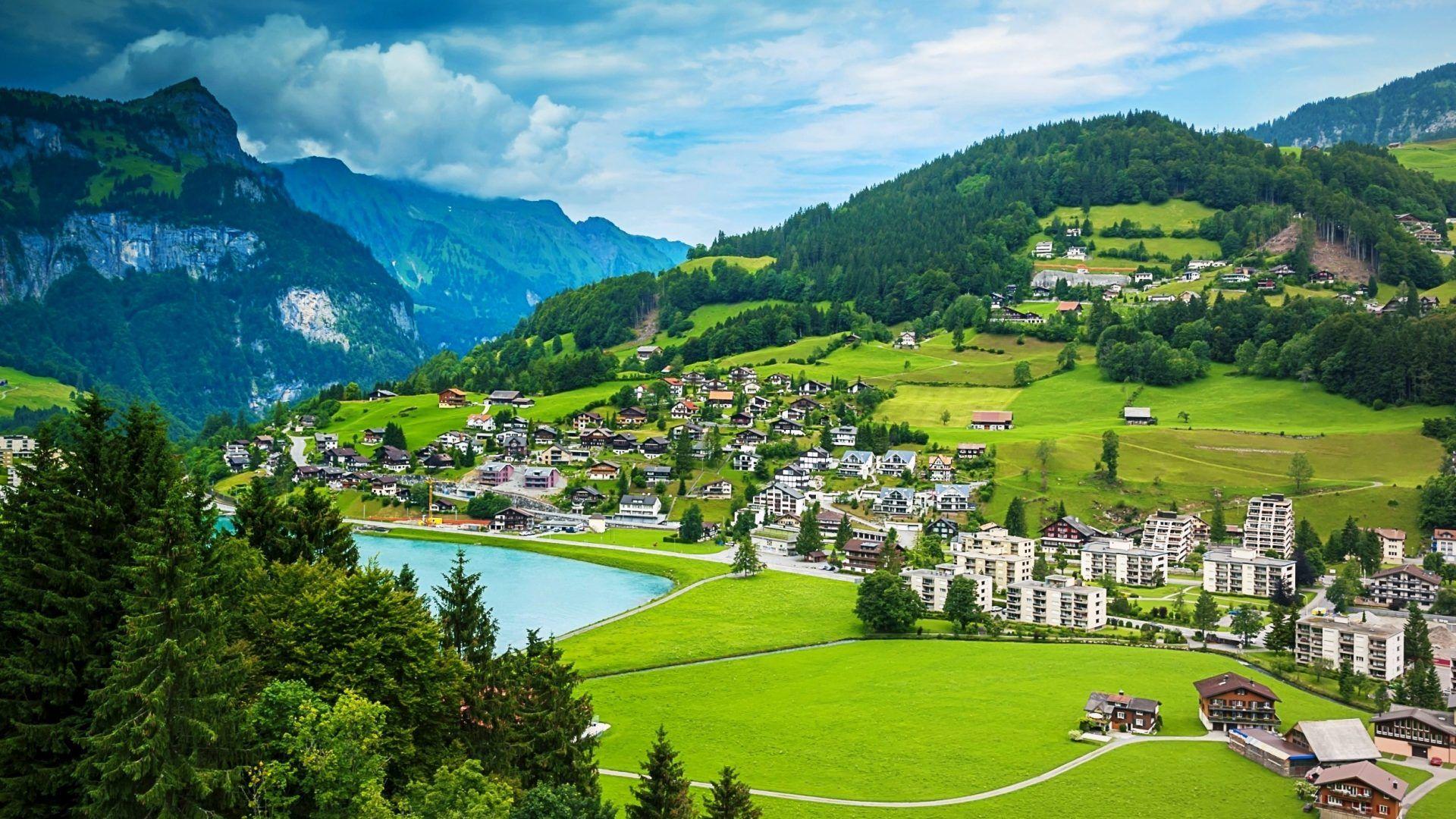 Swiss Countryside Wallpaper Free Swiss Countryside Background