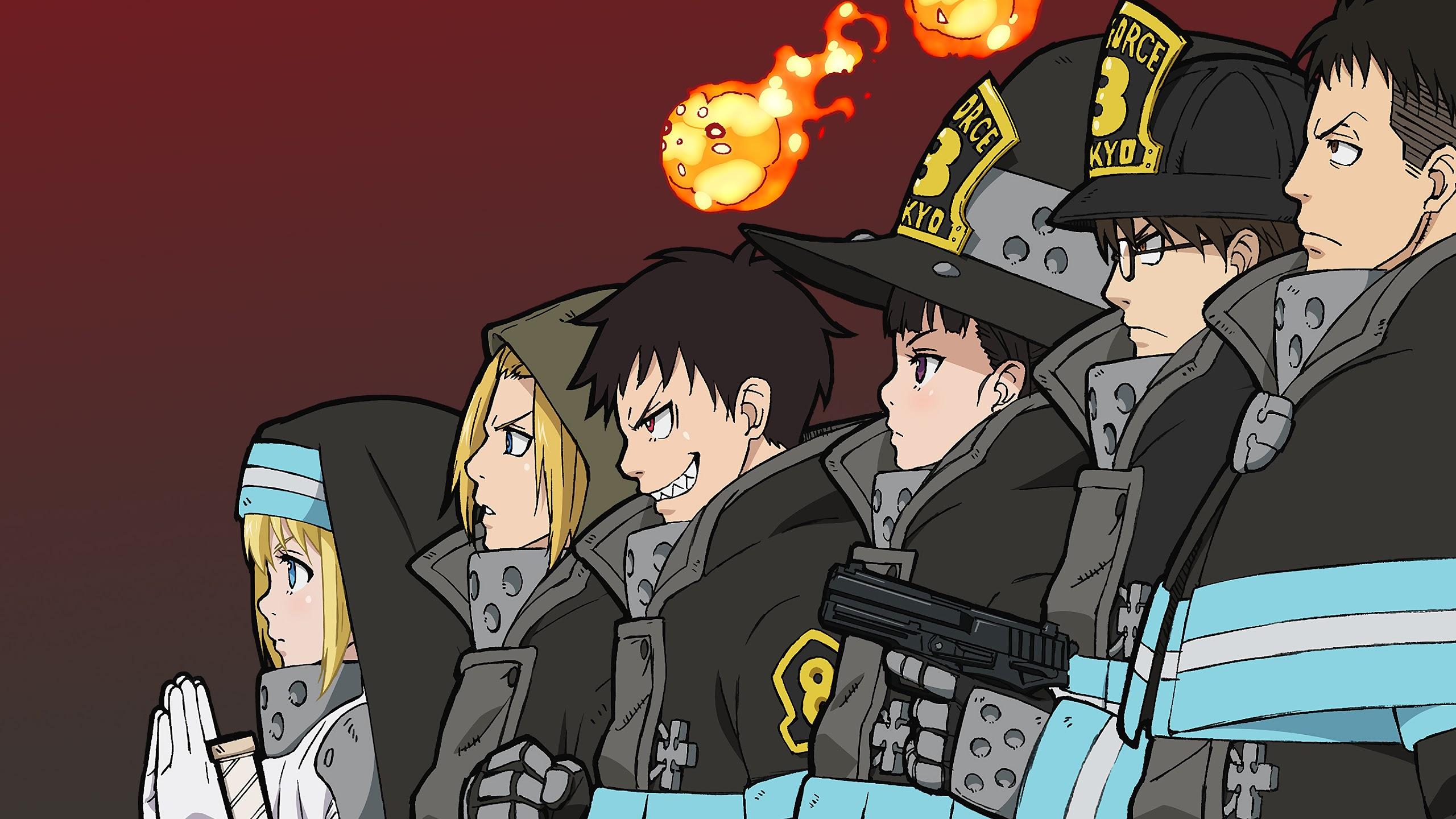 Fire Force Special Fire Force Company 8 Characters 4K