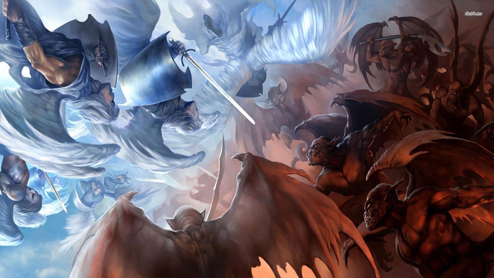 Angel And Demon Anime Wallpaper