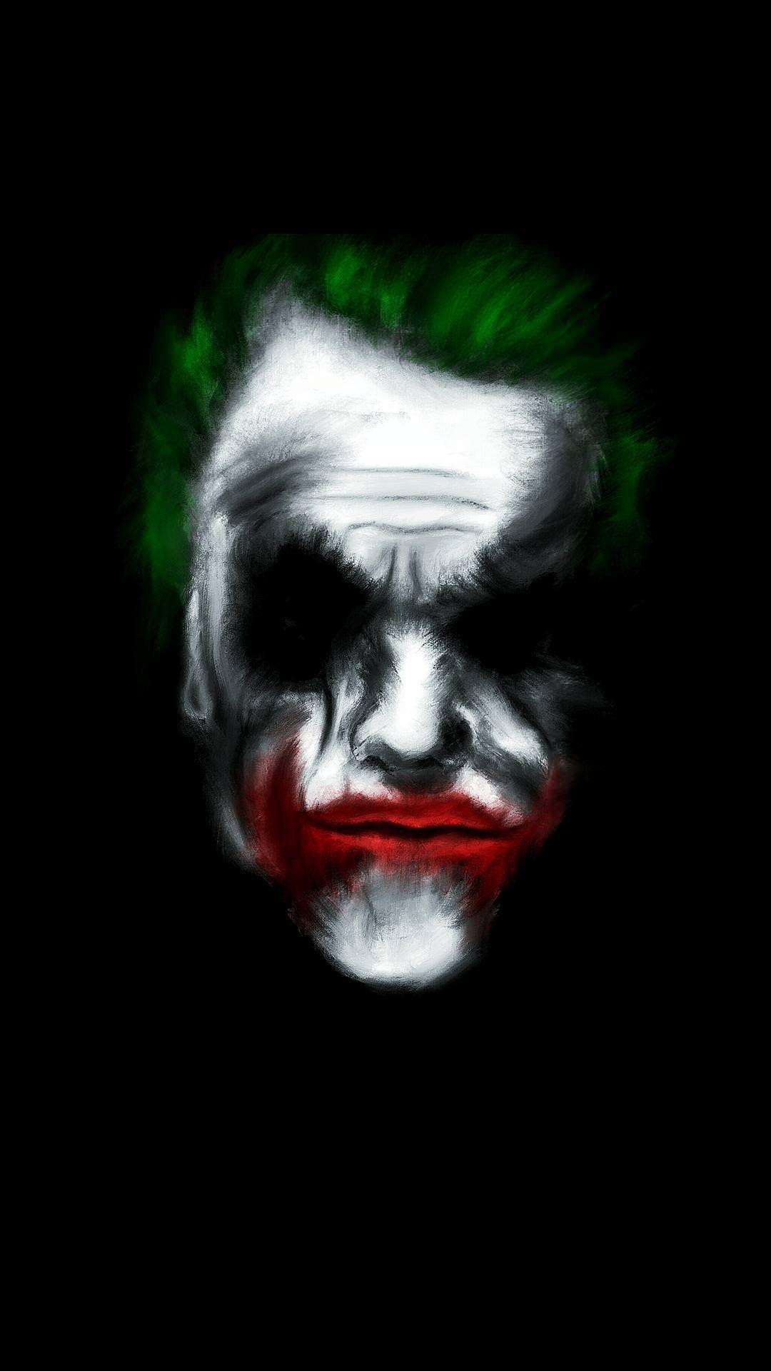 The Joker Amoled Wallpaper [OC]. Joker wallpaper, Joker, Psychedelic illustration