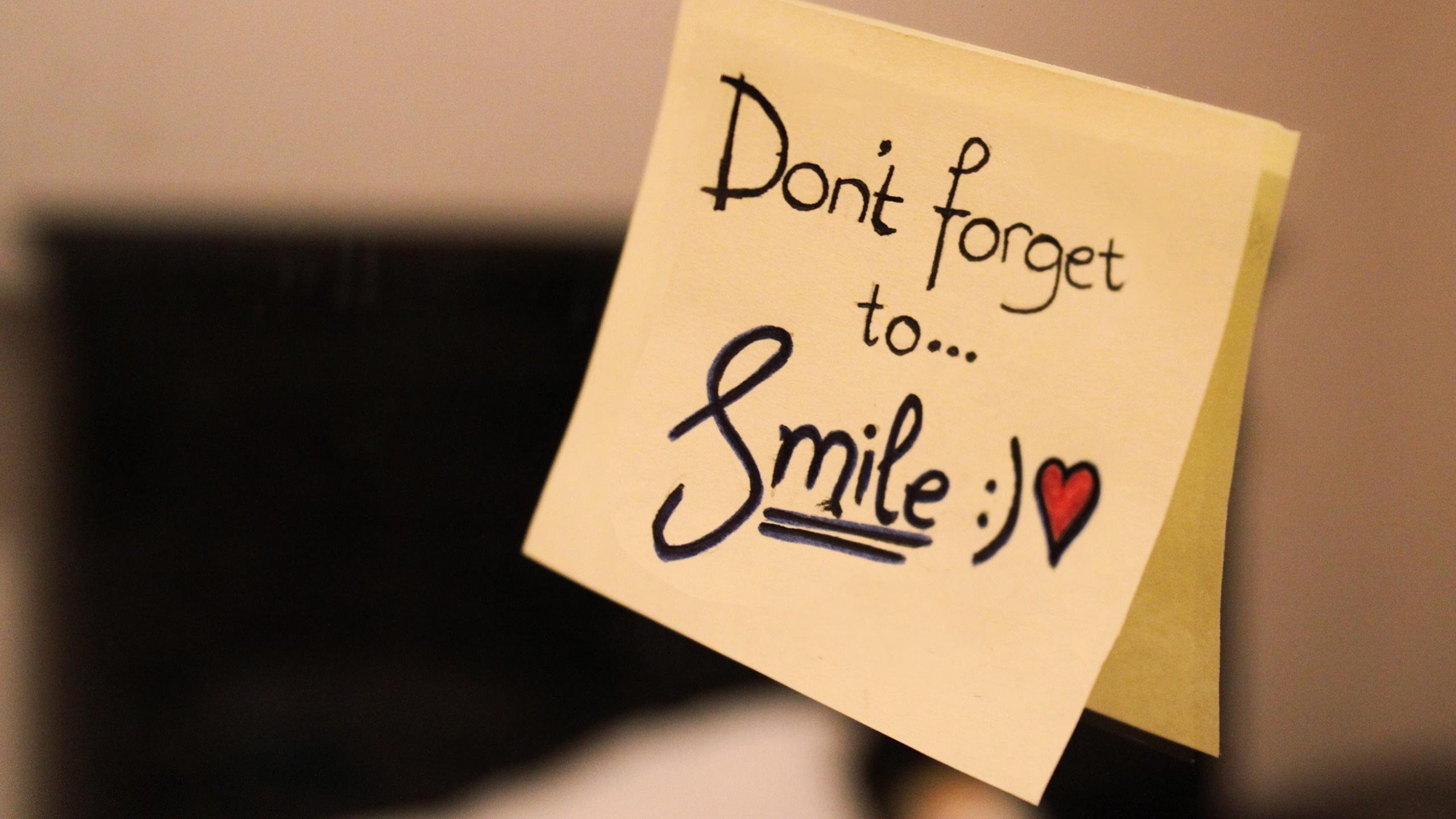 Dont Forget To Smile Msg, HD Love, 4k Wallpaper, Image