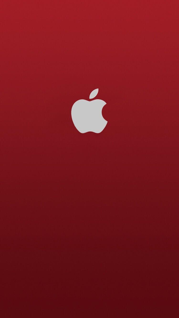 iPhone Wallpaper Apple Red Logo. iPhone red wallpaper, iPhone