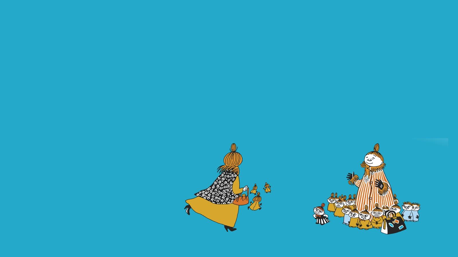 Minimalist Moomin Wallpaper