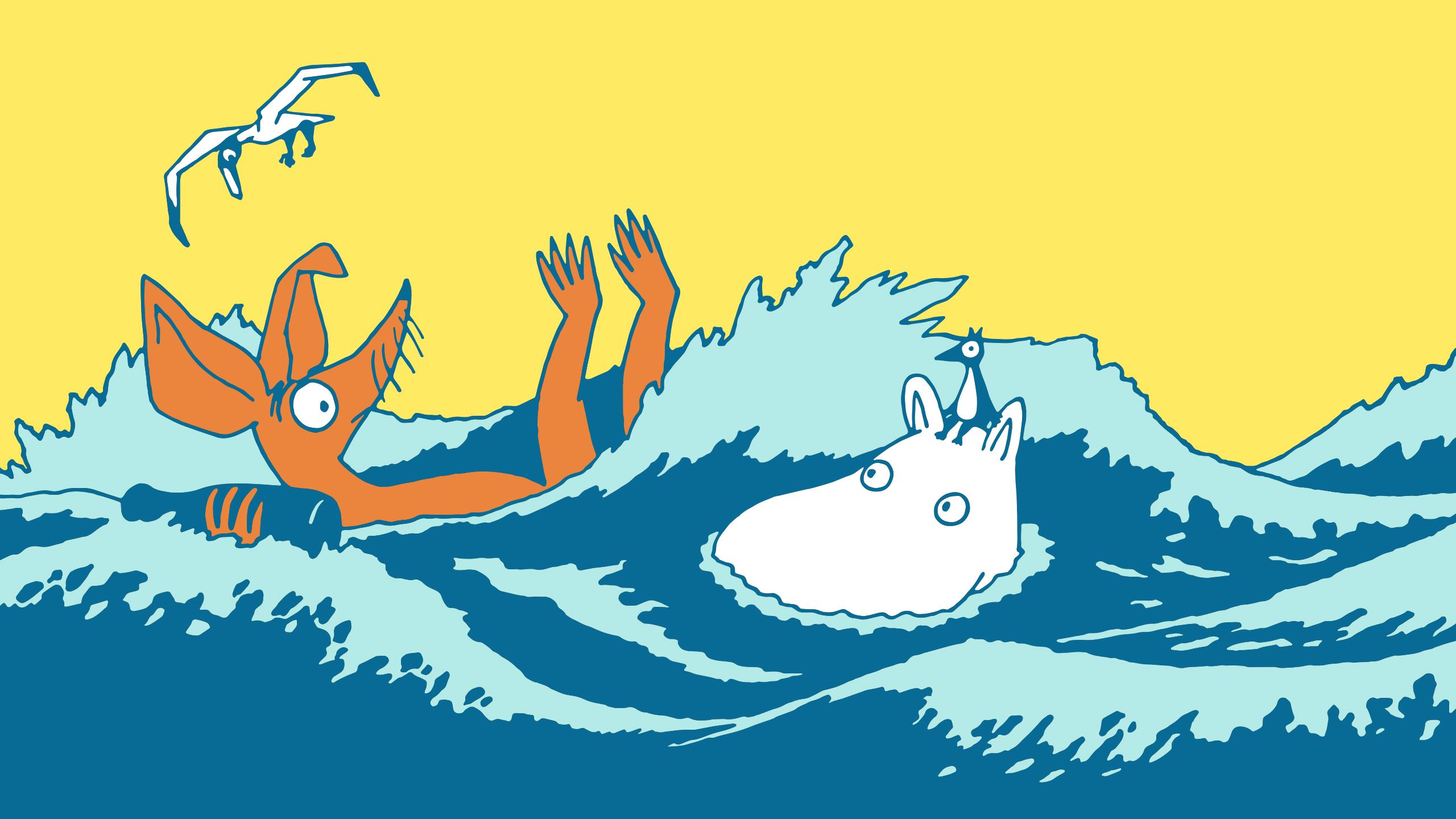 Show your support for Our Sea with free Moomin wallpaper