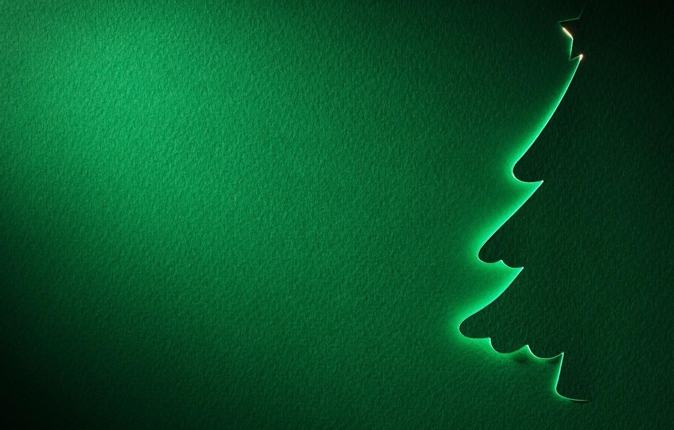 Wallpaper star, tree, new year, texture, silhouette, green