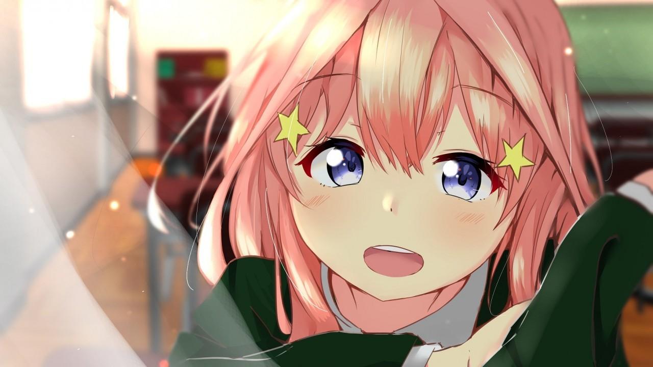 Download 1280x720 Nakano Itsuki, Pink Hair, Go Toubun No