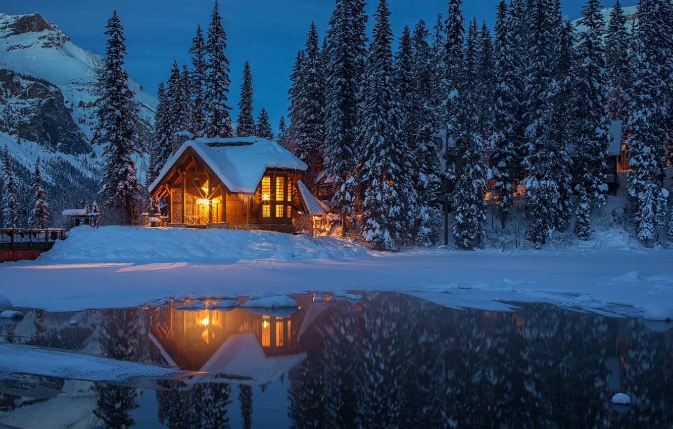 Winter Forest House Wallpapers - Wallpaper Cave