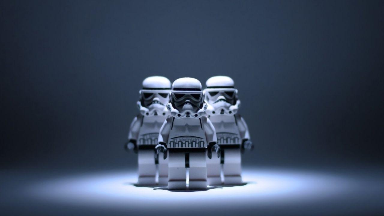 Lego Stormtroopers. Lego wallpaper, Star wars wallpaper, Lego