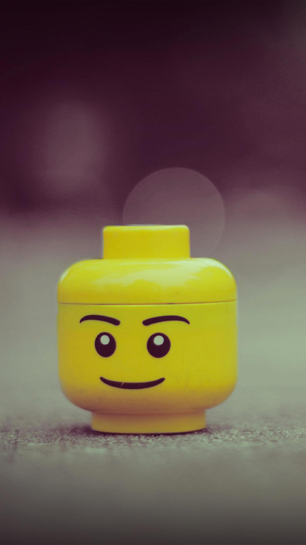 Lego head Wallpaper for iPhone X, 6