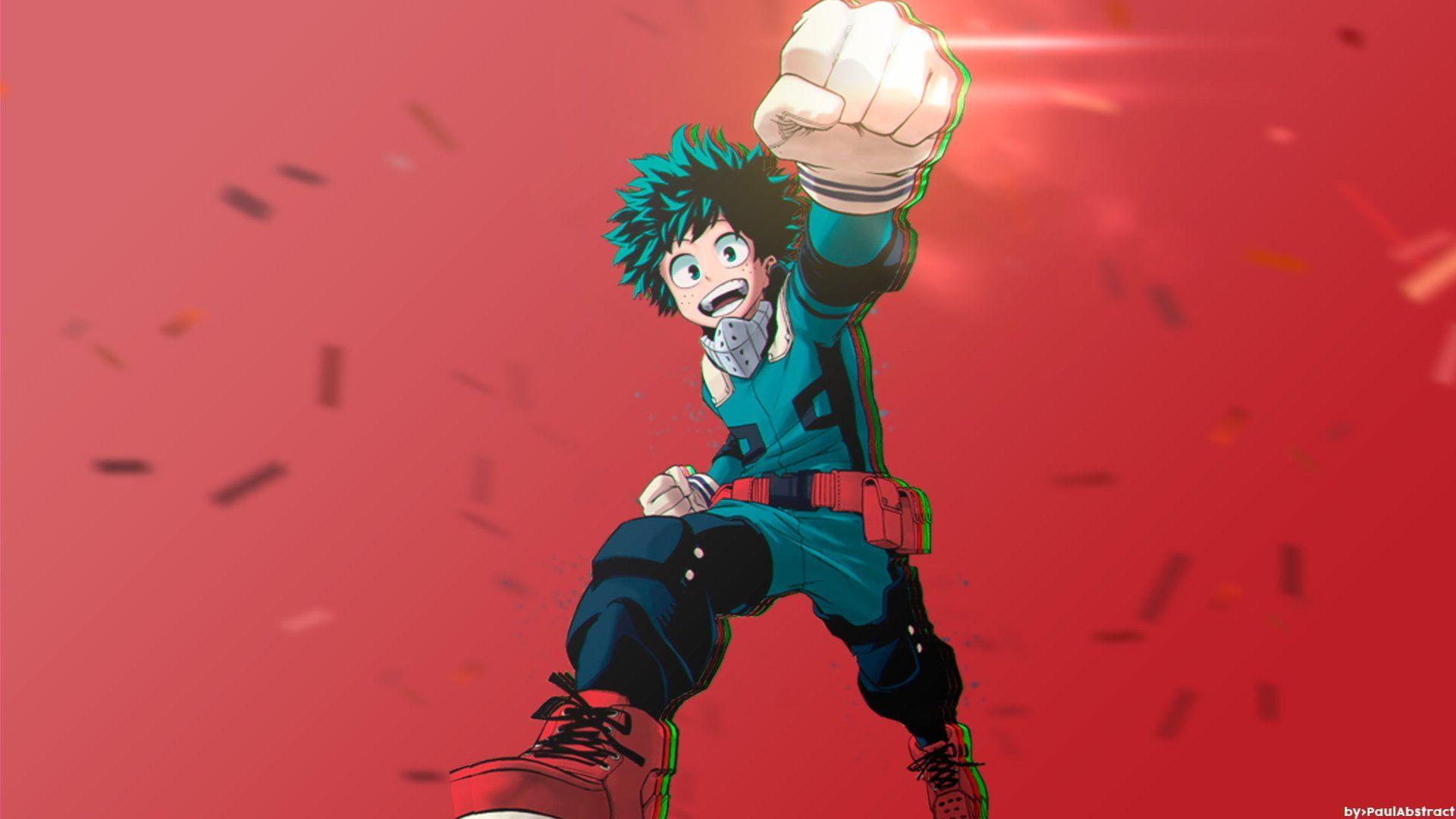 Green Haired Anime Character Wallpaper #Anime My Hero Academia
