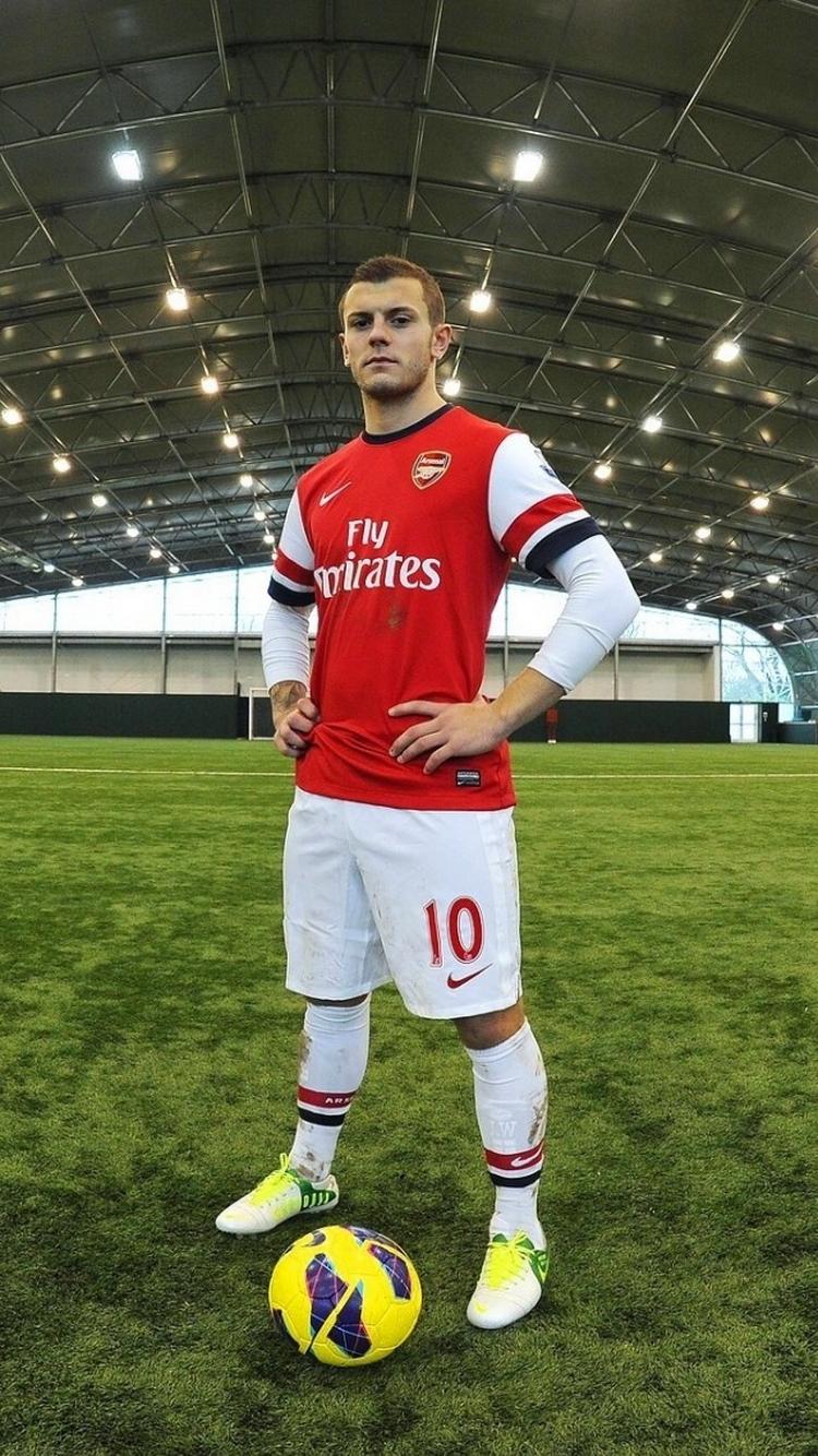 Jack Wilshere Arsenal Football Player iPhone 6 Wallpaper HD
