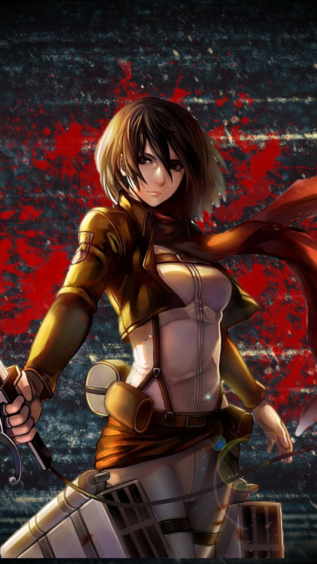 Kyojin Mikasa Ackerman. Wallpaper 558308. Strong female anime characters, Attack on titan anime, Female anime