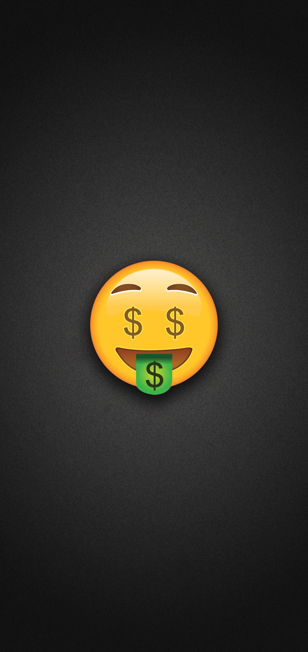 Money Face Emoji Phone Wallpaper