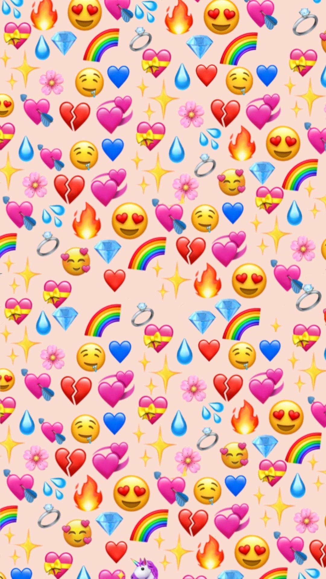 Cute iPhone Emojis Wallpapers  Wallpaper Cave