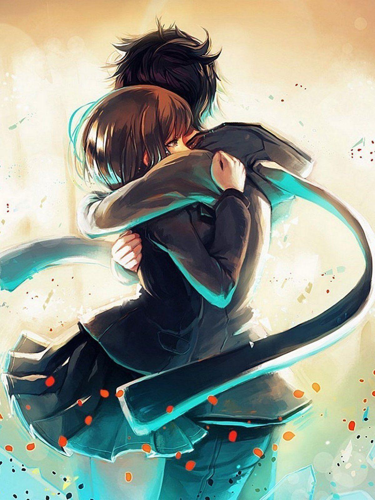 Anime Girl Huging Boy Wallpapers - Wallpaper Cave
