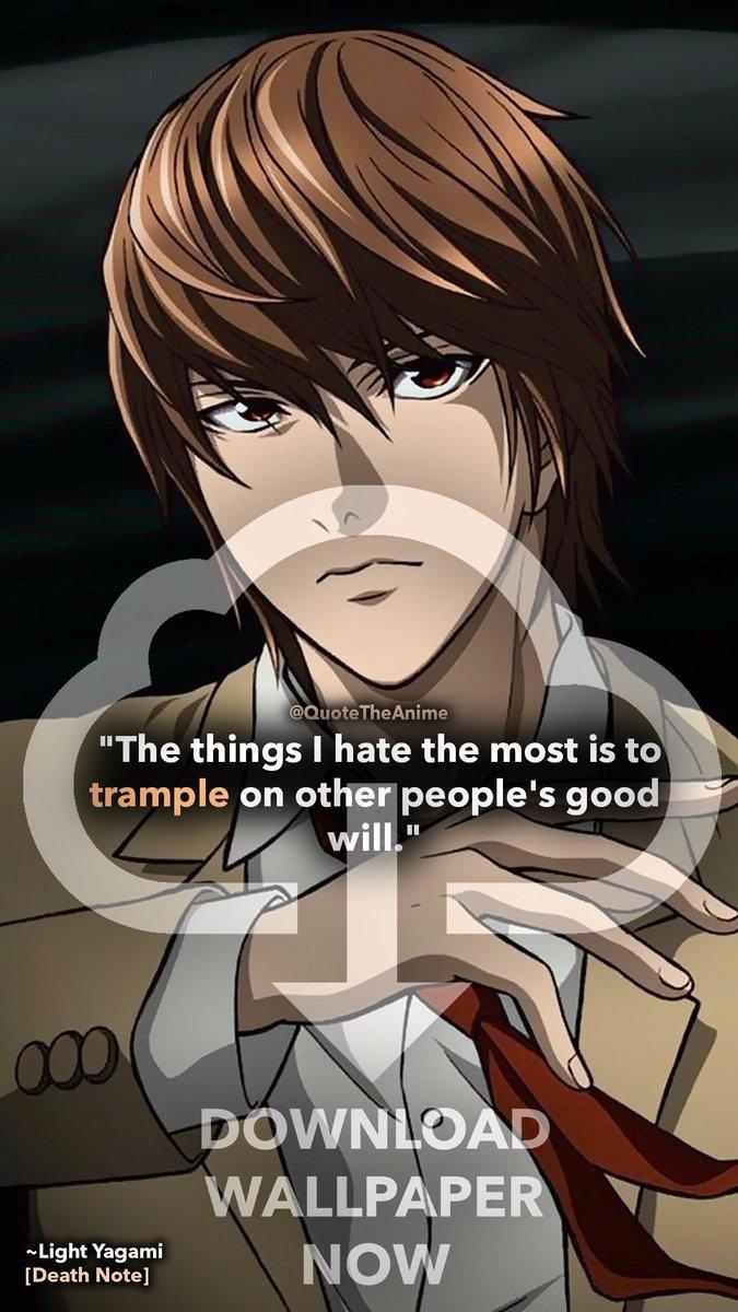 Quote The Anime wallpaper death note