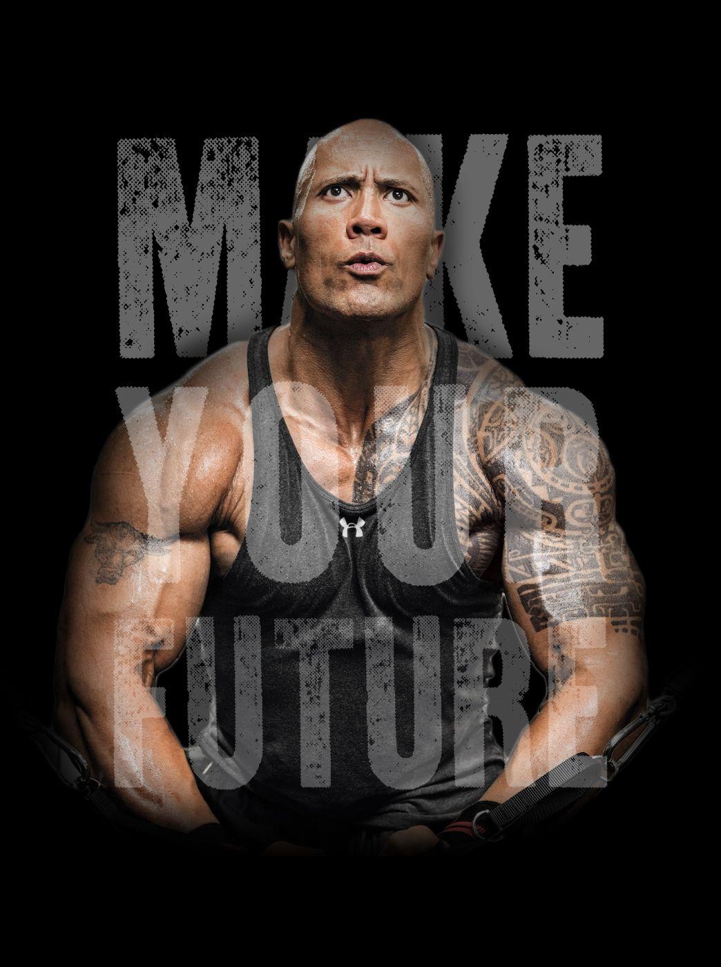 Image I made this Dwayne Johnson wallpaper to motivate me