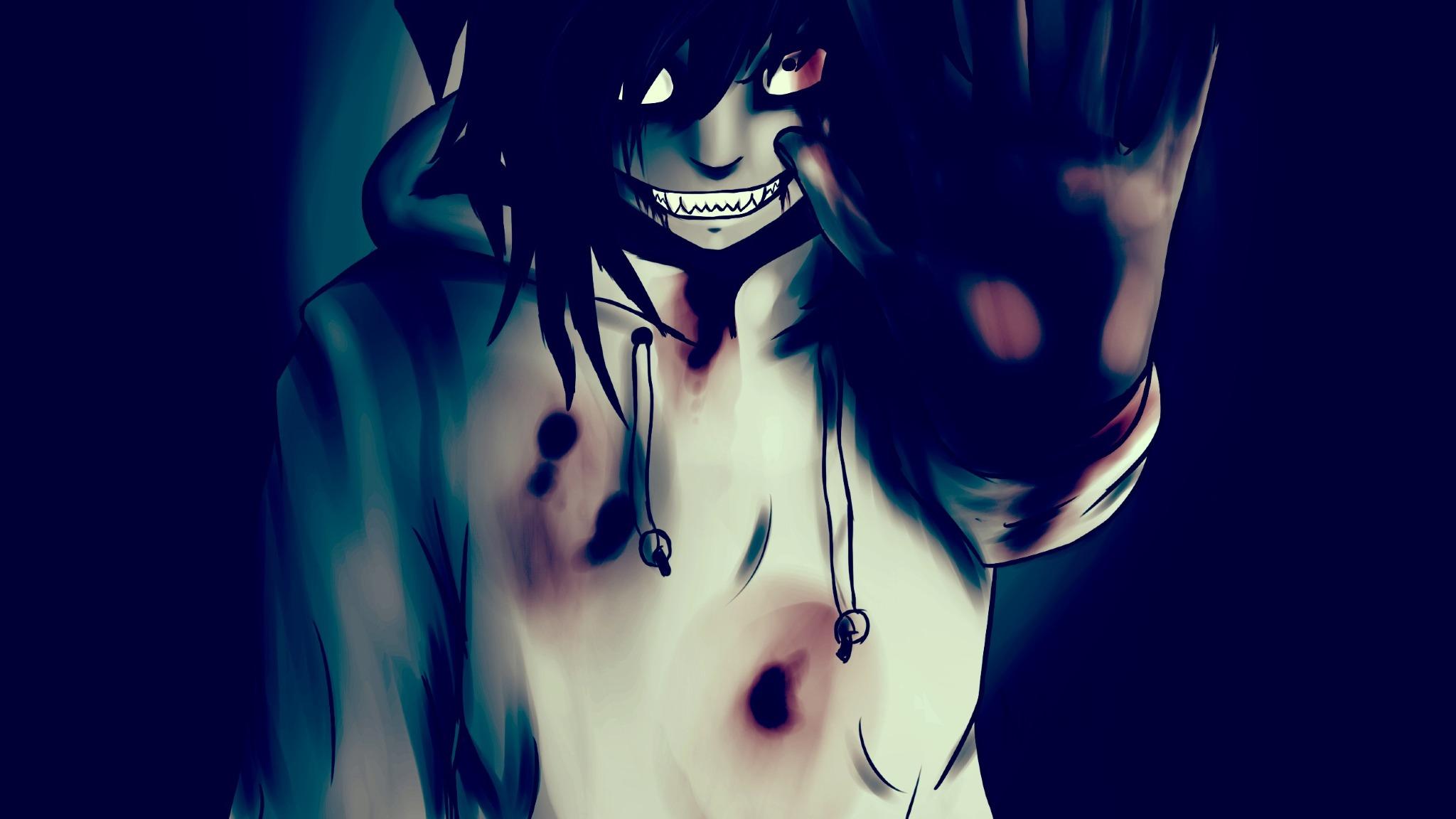 AI Art Generator: Anime girl as jeff the killer