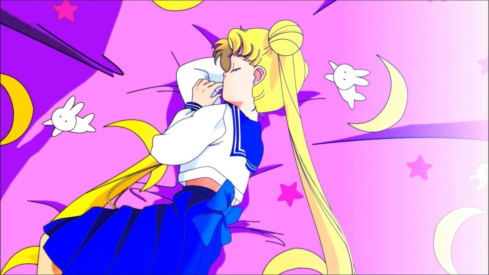 Anime Aesthetic PC, 90s anime aesthetic laptop HD wallpaper