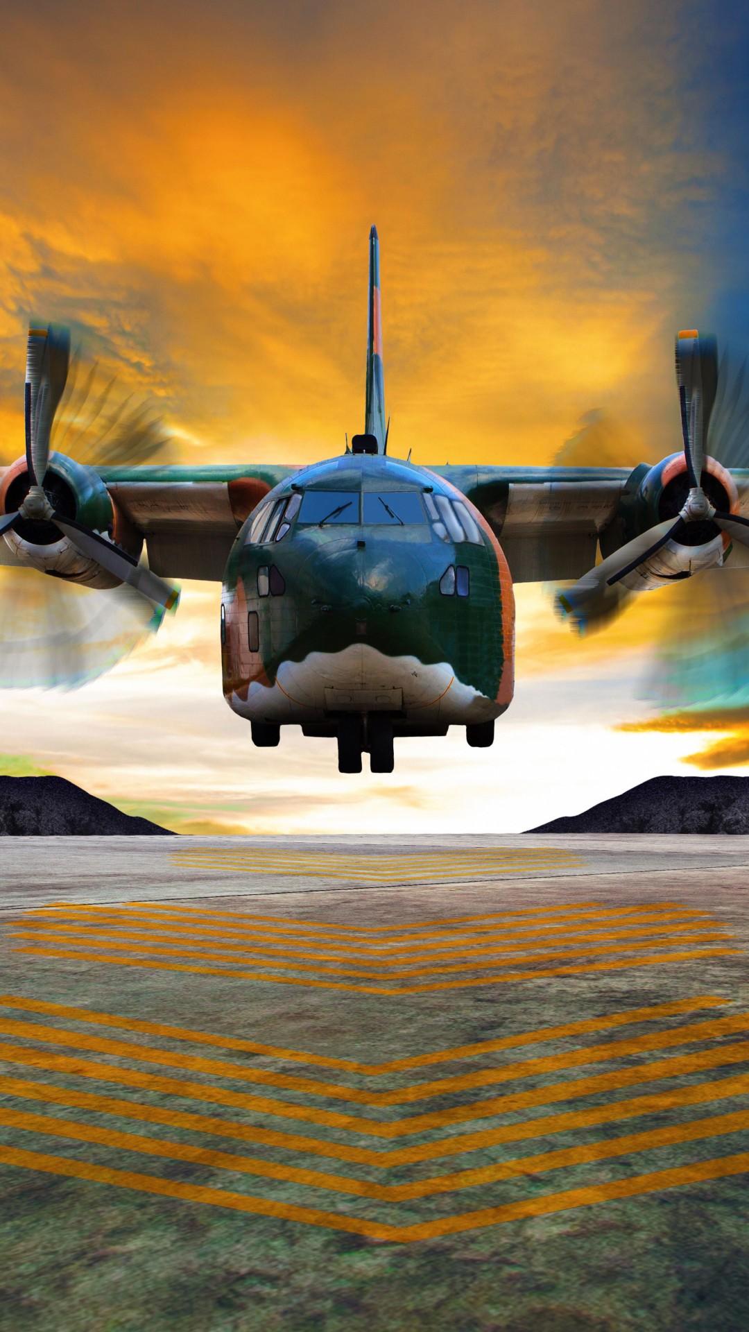 Wallpaper Lockheed C 130 Hercules, Transport Aircraft