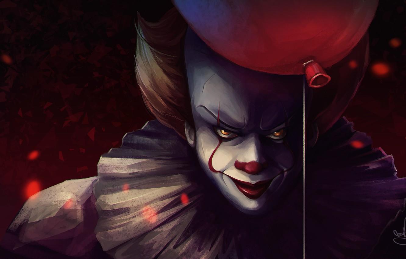 Wallpaper a balloon, clown, It, the demon, Pennywise, the film