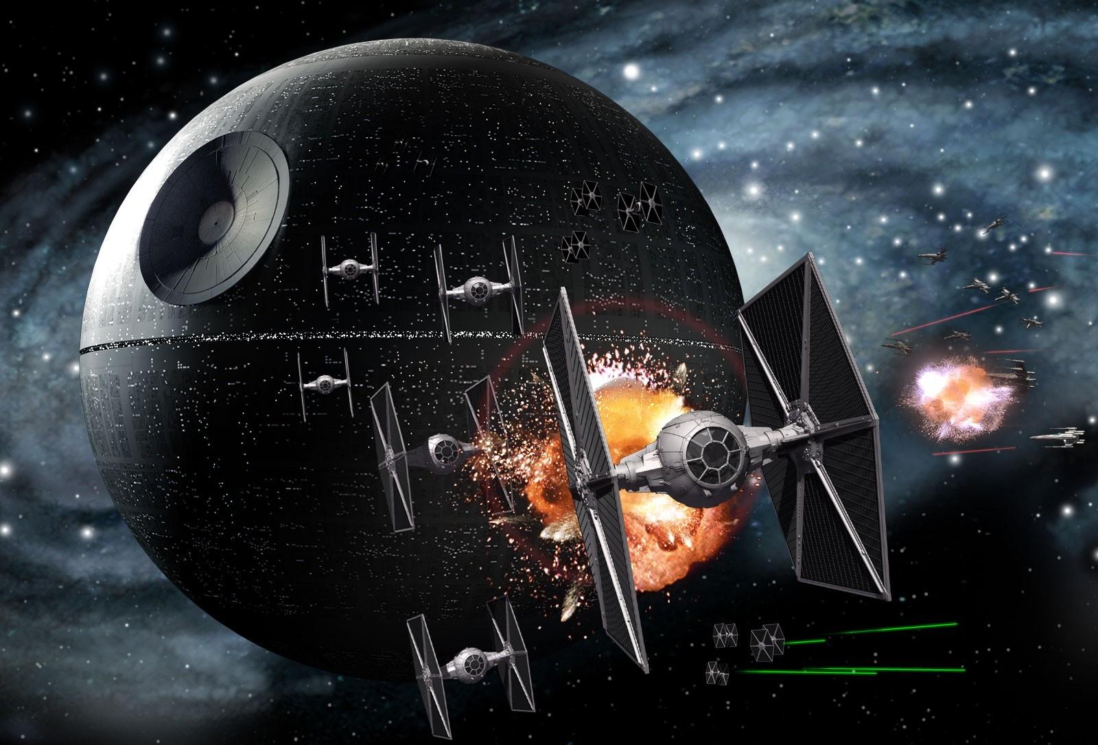 Hd Star Wars Desktop Wallpaper Star And Tie Fighters