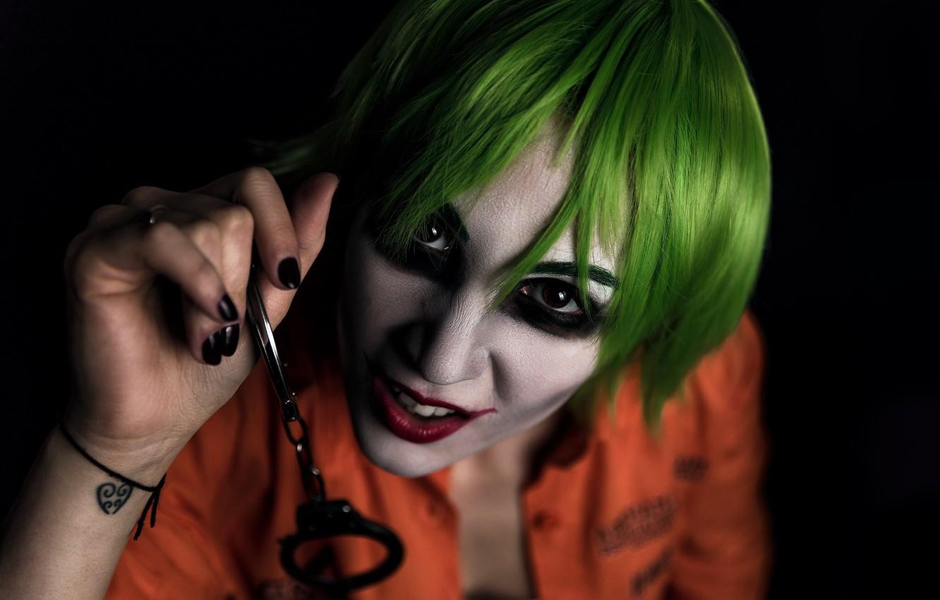 Wallpaper Joker, cosplay, portrait image for desktop