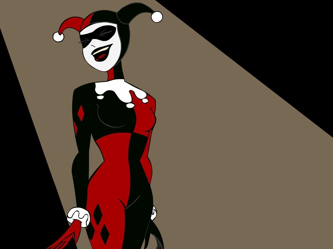 Download wallpaper 1400x1050 joker, girl, costume, dress