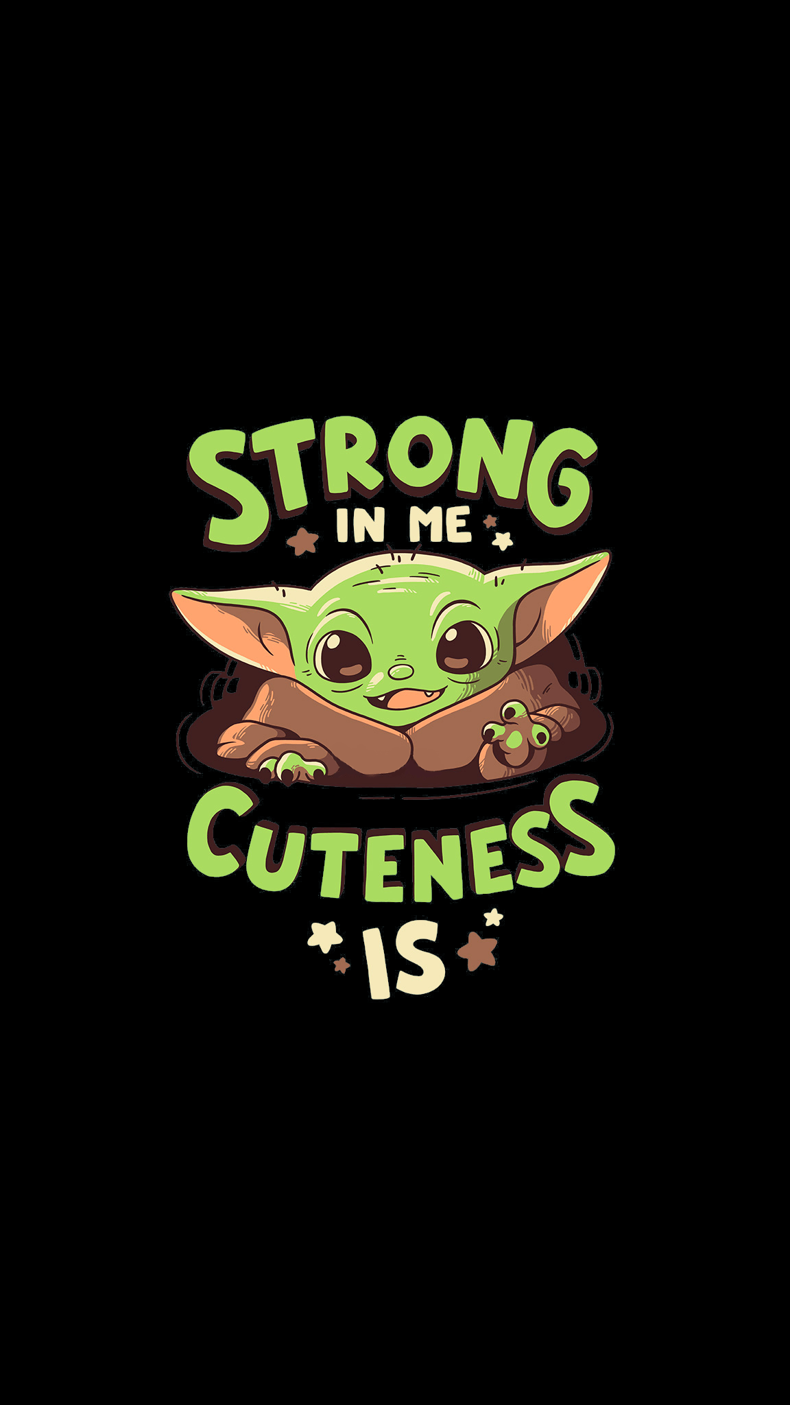 The child Baby Yoda phone wallpaper collection. Cool