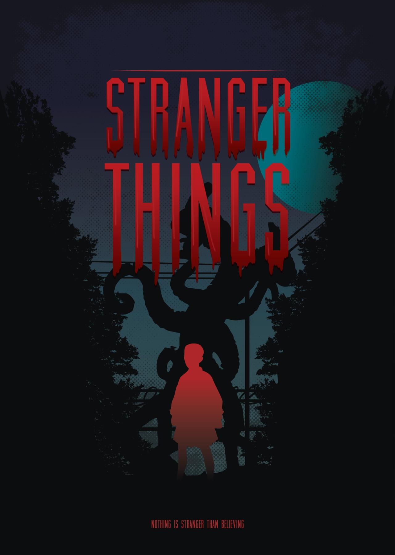 Stranger Things Minimalist 4K Wallpaper #3