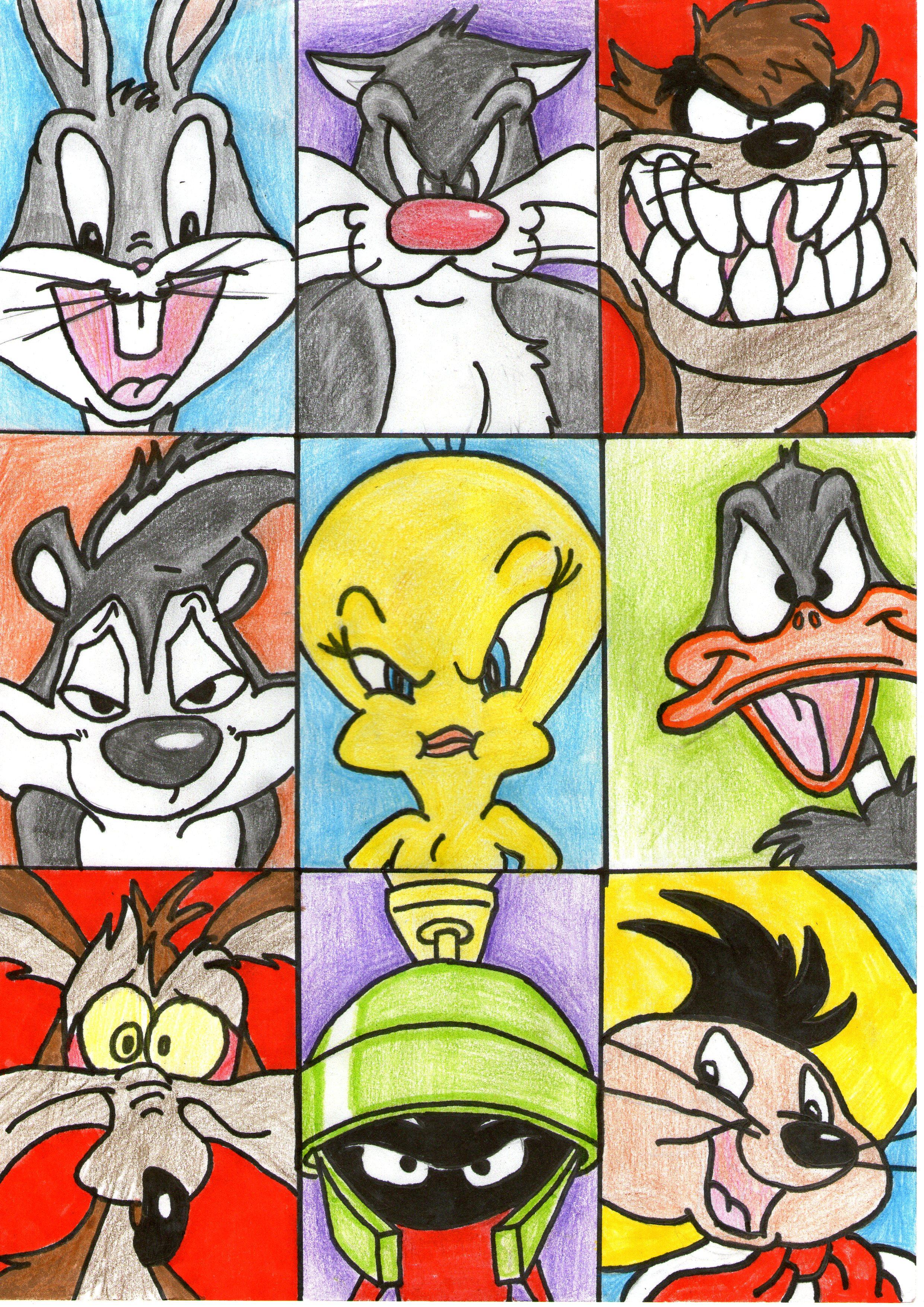 Looney Tunes Drawing Wallpaper Image for iPhone 6