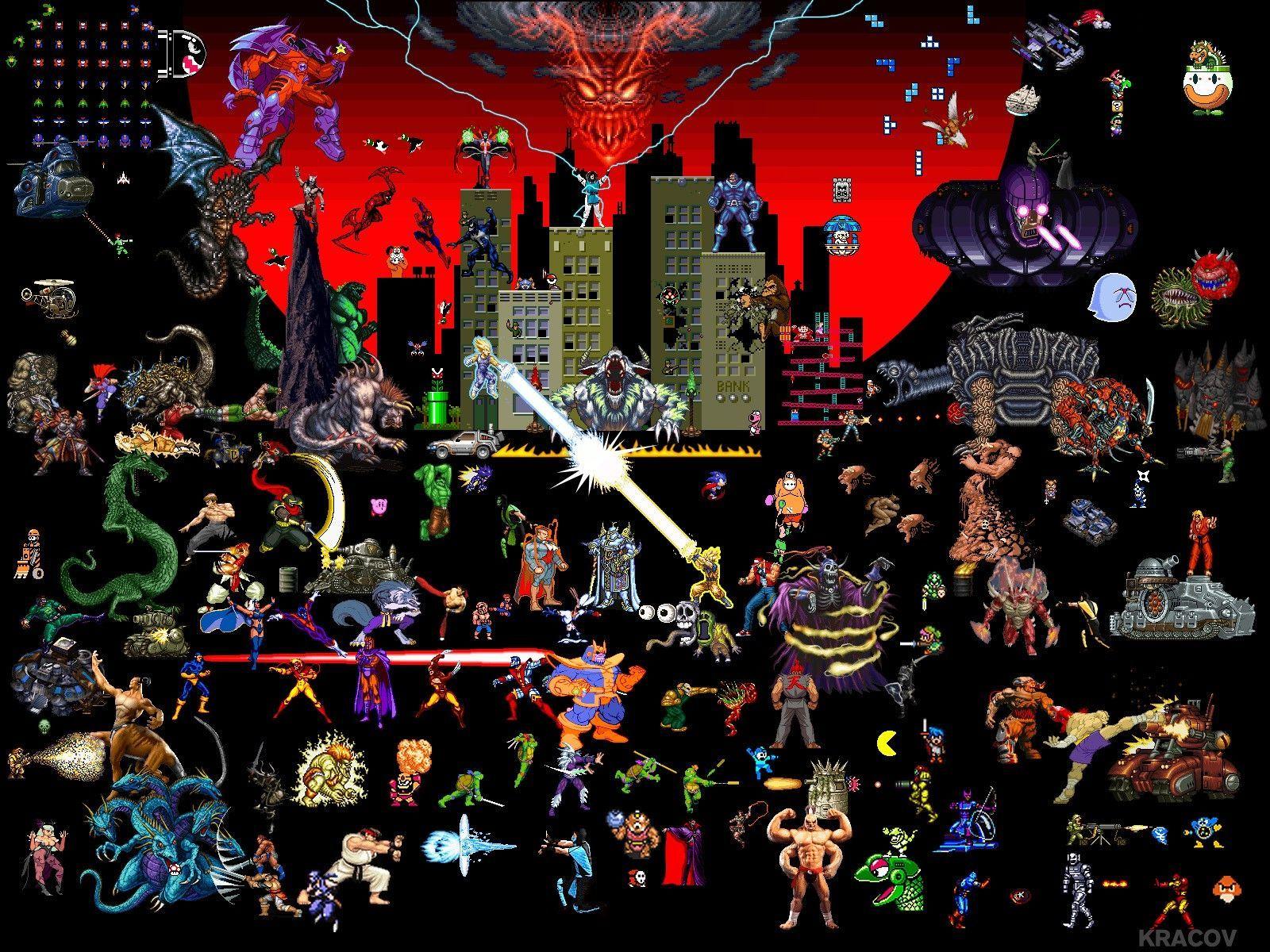 Retro Game Wallpaper Free Retro Game Background