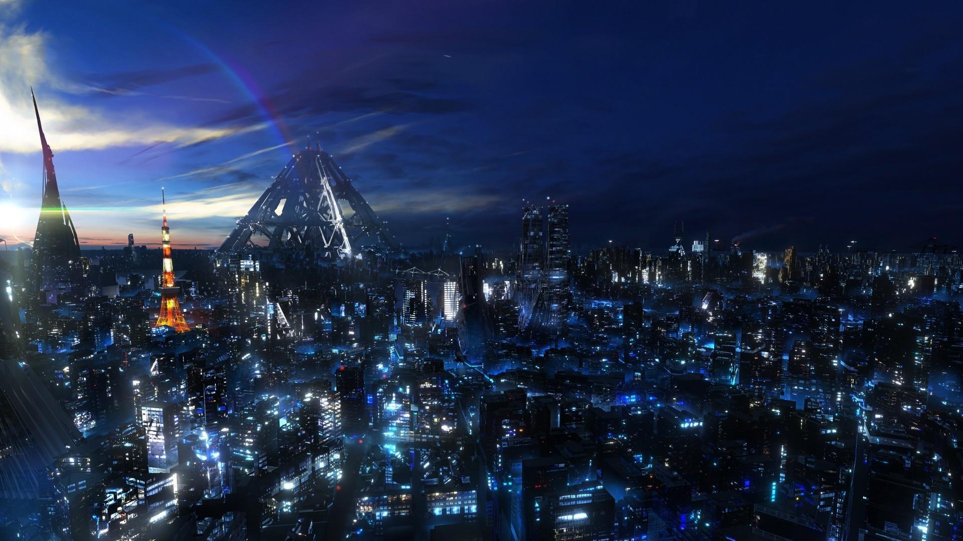 cityscapes, Anime, Cities, Futuristic, City Wallpaper HD / Desktop and Mobile Background