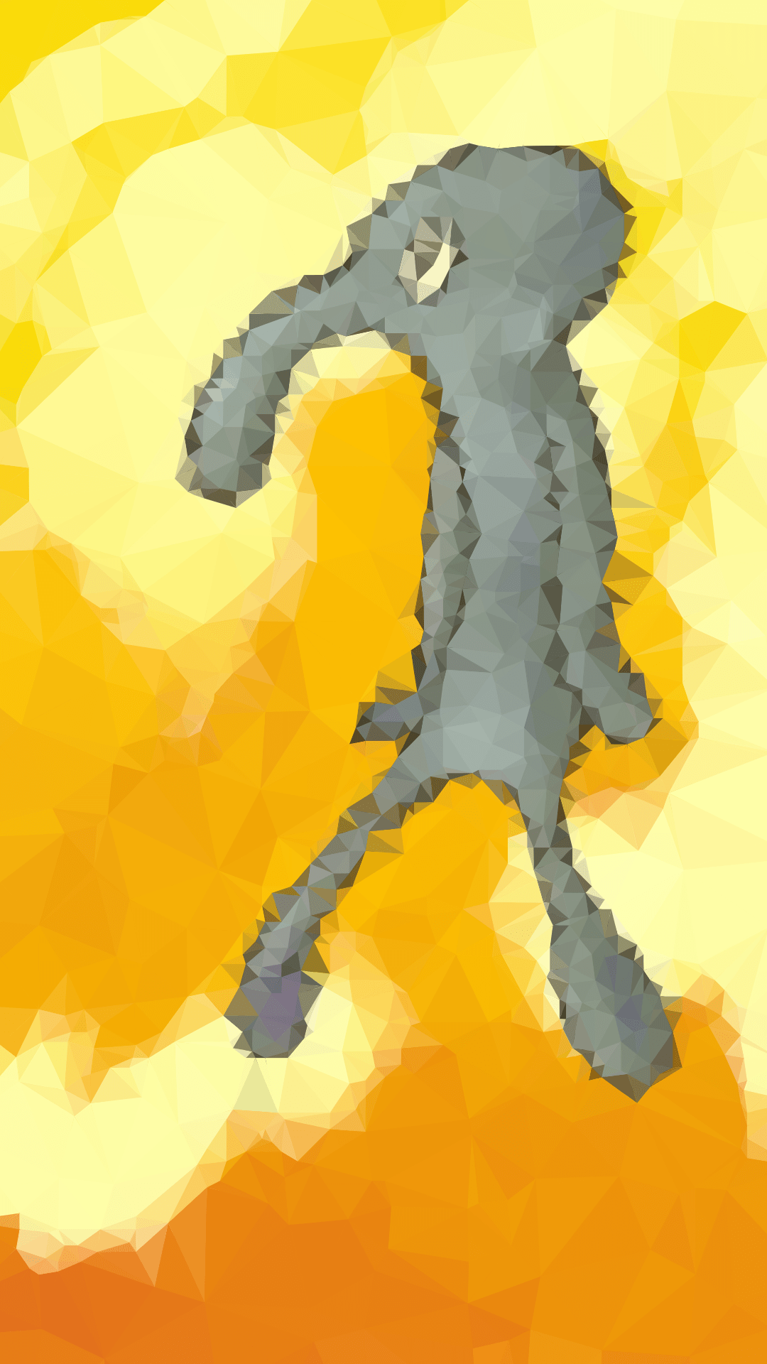 I made a low poly wallpaper of Squidward's Bold and Brash