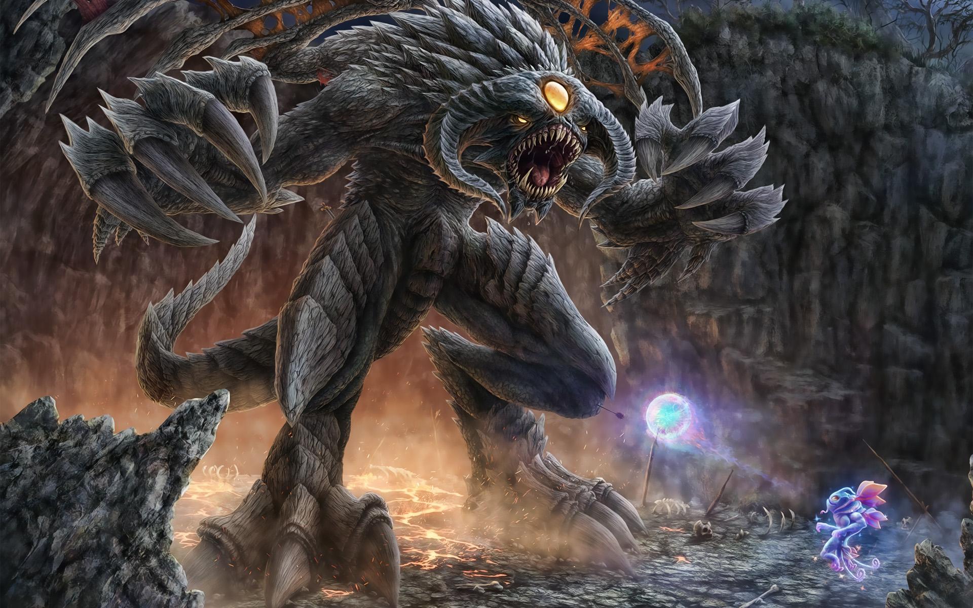 Download wallpaper Kunkka, warrior, Dota 2, monster