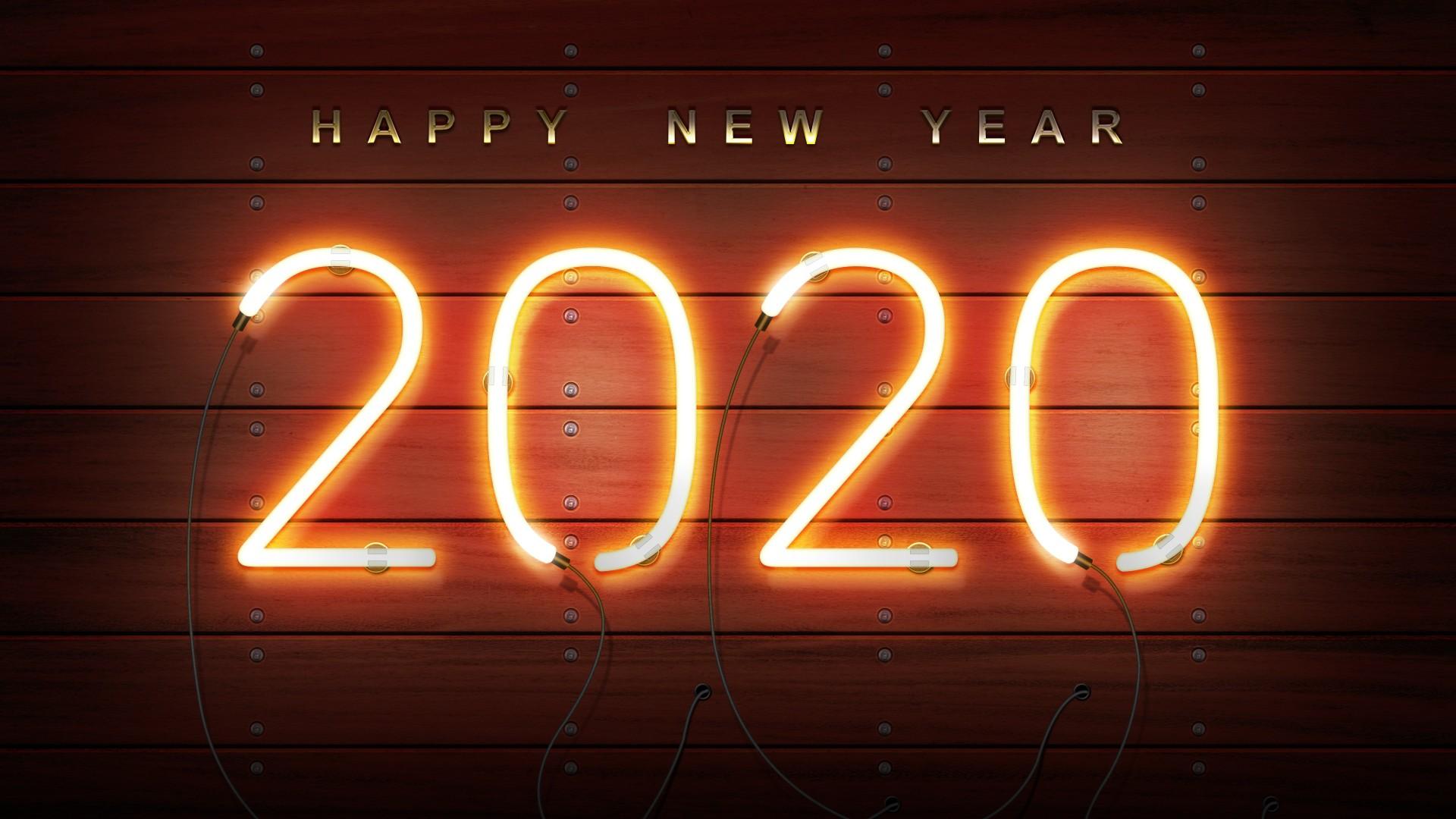 Happy New Year 2020 Laptop Full HD 1080P HD 4k
