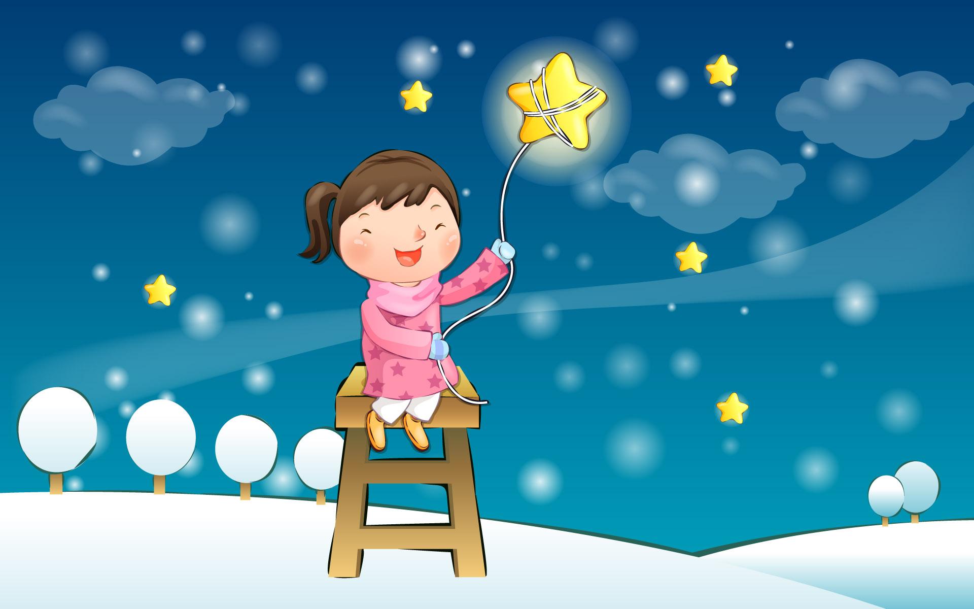 Happy childhood winter chapter illustrations 10934 tales illustration