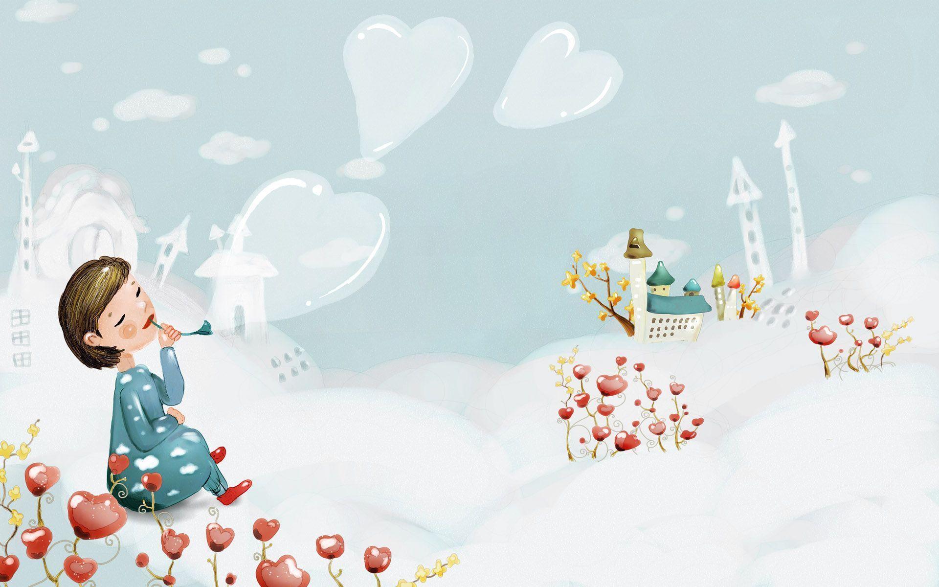Korean Cute Cartoon Winter Wallpaper Free Korean Cute Cartoon Winter Background